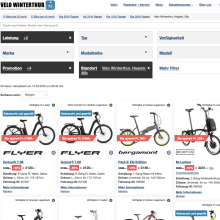 75 E-Bikes mit Rabatt, Aktion, Discount von Velo Winterthur